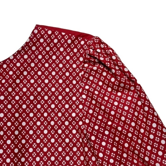 Alix of Bohemia Red Ruby Doll Long Sleeve Mini Dress US L - Picture 4 of 13